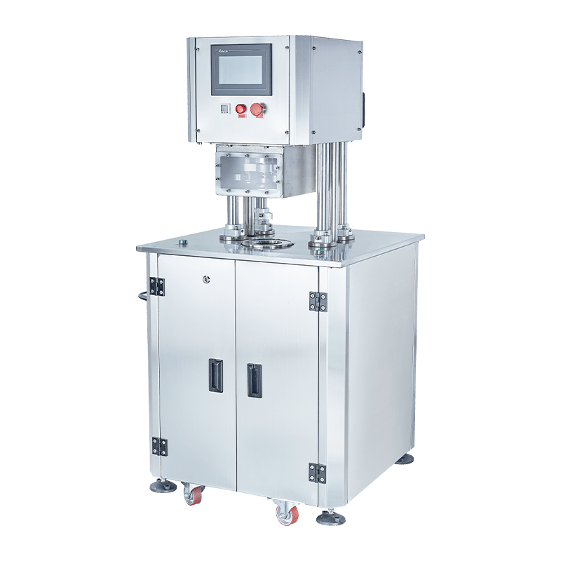 Semi automatic single chamber vacuum N2 flushing can seaming machine